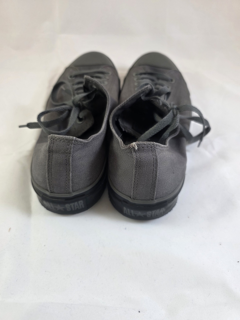 Converse All Stars Men's Low-Top Canvas Sneakers in Gray - Picture 3 of 8
